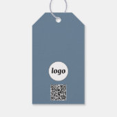 ロゴQRコード文字製品価格ラベルラベル ギフトタグ (裏面)
