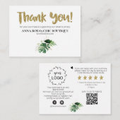 *~*ロゴQRトロピカルエキゾチックAP8をご覧いただきありがとうございます エンクロージャーカード (正面/裏面)