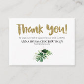 *~*ロゴQRトロピカルエキゾチックAP8をご覧いただきありがとうございます エンクロージャーカード (正面)