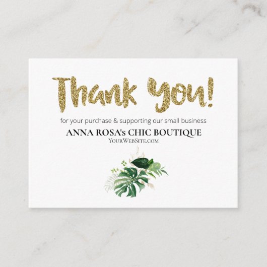 *~*ロゴQRトロピカルエキゾチックAP8をご覧いただきありがとうございます エンクロージャーカード (正面)