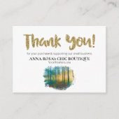 *~*ロゴQR森の森をレビューありがとうAP8 エンクロージャーカード (正面)