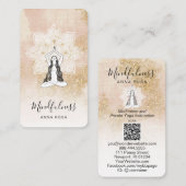 *~*ロゴQR瞑想マインドフルネスマンダラ女神 名刺 (正面/裏面)