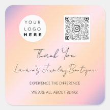 ロゴQrCodeオンラインショップホログラフィック