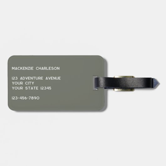 ロゴSage Green Business ラゲッジタグ (裏面横)