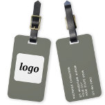 ロゴSage Green Business ラゲッジタグ<br><div class="desc">ビジネスシンプル用のロゴデザイン。ロゴと詳細を独自の色に置き換え、デザインツールの背景色をに変更しカスタマイズます。顧客、顧客や従業員に対する与えプロモーション品として、またビジネス旅行やトレードショーに最適。</div>