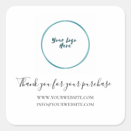 ロゴSmall Businessありがとうございます スクエアシール