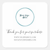 ロゴSmall Businessありがとうございます スクエアシール (正面)