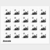 ロゴSmokey Gothic製品ラベル スクエアシール (シート)