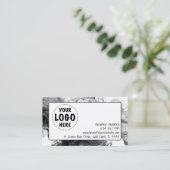 ロゴSmokey Gothic Monochrome 名刺 (スタンド正面)