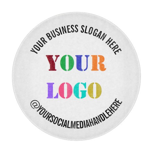 ロゴSNS名切り取りボード カッティングボード (正面)