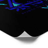 ロゴTシャツ独立記念日70イスラエル1 ポスター (角)