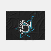 ロゴTシャツ独立記念日70イスラエル フリースブランケット (正面(横))