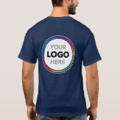 ロゴTシャツ - カスタム企業ブランディング（背面） Tシャツ (裏面)