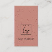 ロゴTERRACOTTAセラミッミニマルクテクスチャの追加 名刺 (正面)