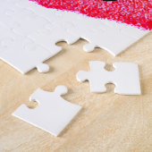 ロゴwebサイトを追加するピンクの緑の黄金のシンプル最小値 ジグソーパズル (側面)