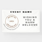 ロゴWebサイトウェルカムカンパニーイベント 横断幕 (横)