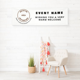 ロゴWebサイトビジネスイベントへようこそ 横断幕