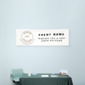 ロゴWebサイトビジネスイベントへようこそ 横断幕 (トレードショー)