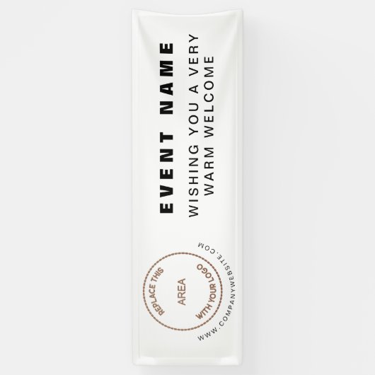 ロゴWebサイトビジネスイベントへようこそ 横断幕 (縦)