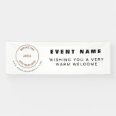 ロゴWebサイトビジネスイベントへようこそ 横断幕 (横)