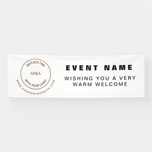ロゴWebサイトビジネスイベントへようこそ 横断幕 (横)