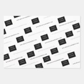 ロゴWebサイトビジネス会社パッケージホワイト ラッピングペーパーシート (正面3)