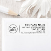 ロゴWebサイト電話ホワイトビジネス差出人住所 ラベル (インサイチュ)