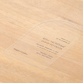 ロサエレガントモダン結婚ス アクリル招待状 (レイダウン)