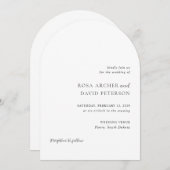 ロサエレガントモダン結婚ス 招待状 (正面/裏面)