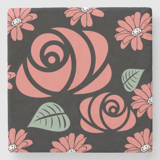 ロサコアスターフローラコースター ストーンコースター (正面)