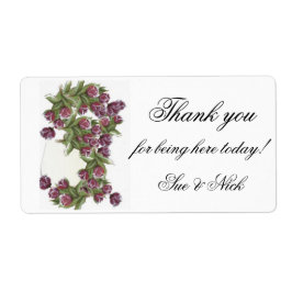 ロサス感謝していブーケ ラベル