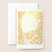 ロサス 箔カード (裏面封筒付き)