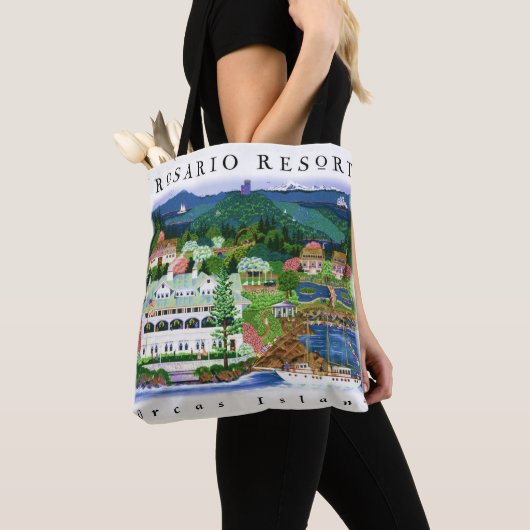 ロサリオリゾートトートおもしろい! トートバッグ (クローズアップ)