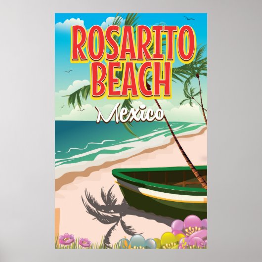 ロサリトビーチ メキシコ 旅行ポスター ポスター (正面)