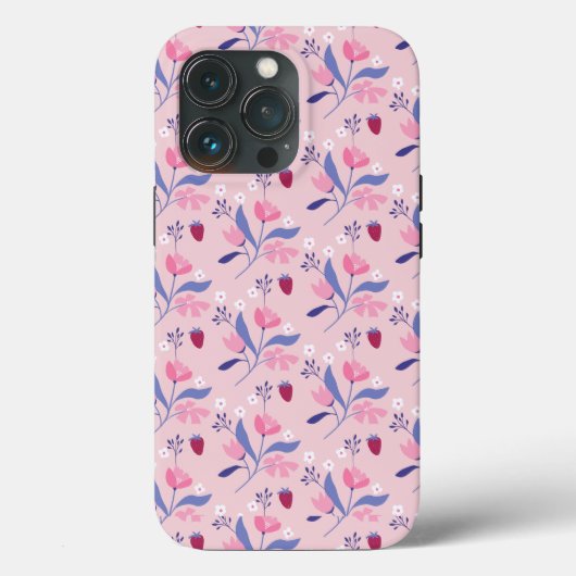ロサリンデストロベリーフラワー Case-Mate iPhoneケース (裏面)