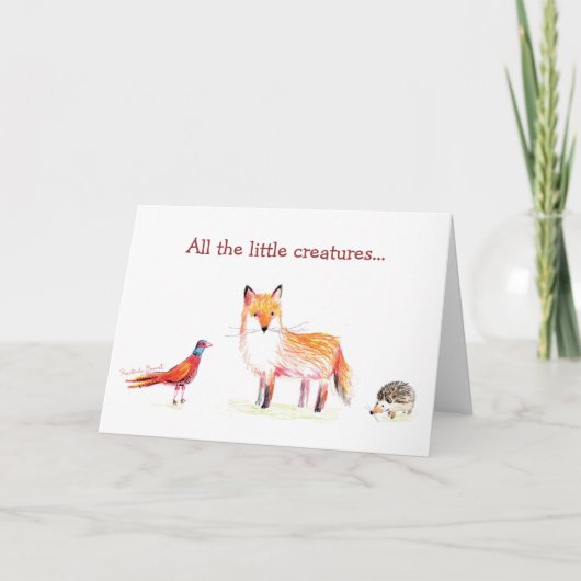 ロサリンドボンネット誕生日カード カード (正面)