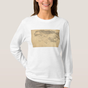 ロサンゼルスおよびSan Bernardinoの地形 Tシャツ