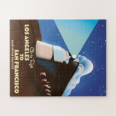 ロサンゼルスからサンフランシスコ・レールへのポスター ジグソーパズル (横)