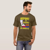 ロサンゼルスにすべての不法入国者を追放して下さい Tシャツ (正面フル)