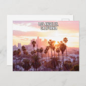 ロサンゼルスのサンセットダウンタウン ポストカード (正面/裏面)