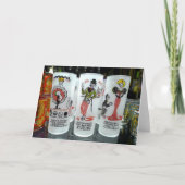 ロサンゼルスのニューオーリンズにあるヴィンテージ・ガラス製品「Here is to...」 カード (正面)