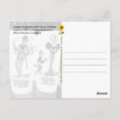 ロサンゼルスのニューオーリンズにあるヴィンテージ・ガラス製品「Here is to...」 ポストカード (裏面)