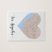 ロサンゼルスのハートの地図 ジグソーパズル (横)