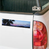 ロサンゼルスのバンパーステッカーへの歓迎 バンパーステッカー (トラック上)