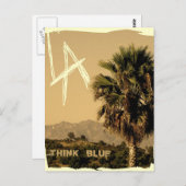 ロサンゼルスのヴィンテージのスタイルの郵便はがき! ポストカード (正面/裏面)