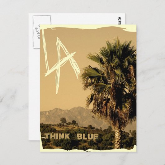 ロサンゼルスのヴィンテージのスタイルの郵便はがき! ポストカード (正面/裏面)