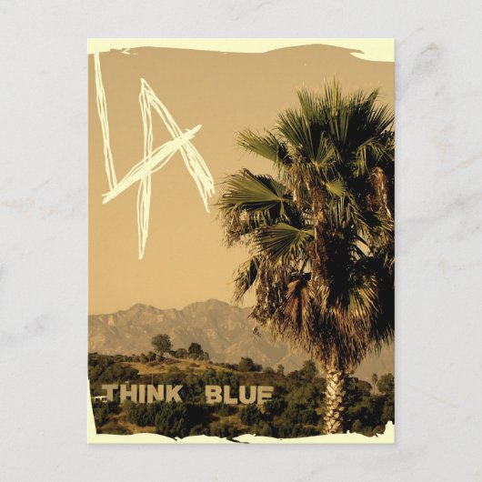 ロサンゼルスのヴィンテージのスタイルの郵便はがき! ポストカード (正面)