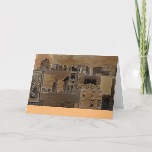 「ロサンゼルスの下町の写真」 カード (正面)