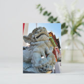 ロサンゼルスの中華街のFoo犬 ポストカード (スタンド正面)