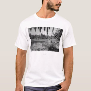 ロサンゼルスの冬のカリフォルニア西湖公園 Tシャツ